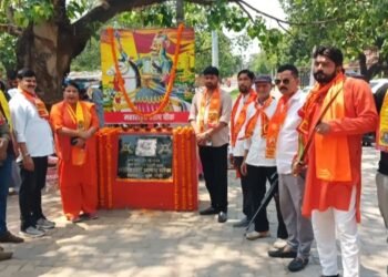 487वां जयंती महाराणा प्रताप का ध्रुवा सेक्टर 2 में महाराणा प्रताप चौक पर मनाया गया