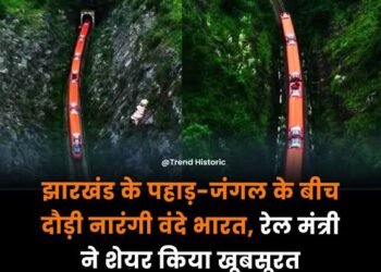 झारखंड की खूबसूरती का जवाब नहीं! कोडरमा हजारीबाग बडकाकाना के हरे भरे जंगलों के बीच सॉप की तरह बलखाती वन्दे भारत की साझा कि रेल मंत्री ने शानदार वीडियो 