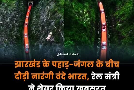 झारखंड की खूबसूरती का जवाब नहीं! कोडरमा हजारीबाग बडकाकाना के हरे भरे जंगलों के बीच सॉप की तरह बलखाती वन्दे भारत की साझा कि रेल मंत्री ने शानदार वीडियो